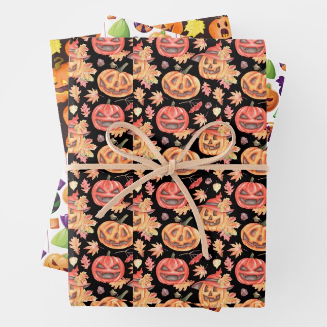 Hoja De Papel De Regalo Regalo de Halloween (In situ)