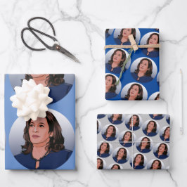 HOJA DE PAPEL DE REGALO REGALO DE KAMALA HARRIS
