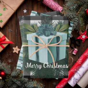 Hoja De Papel De Regalo Regalo de los Navidades de Buffalo Plaid VERDE A