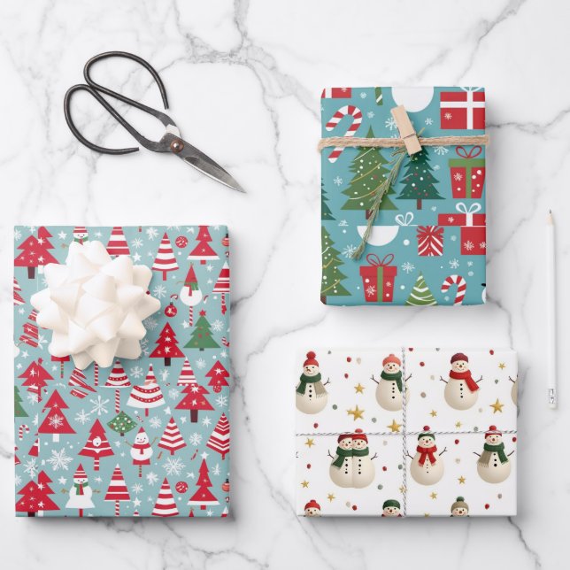 Hoja De Papel De Regalo Regalo de Navidad (Anverso)