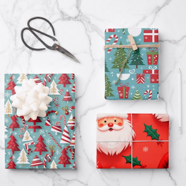 Hoja De Papel De Regalo Regalo de Navidad (Anverso)