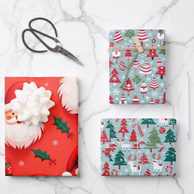 Hoja De Papel De Regalo regalo de Navidad (Anverso)