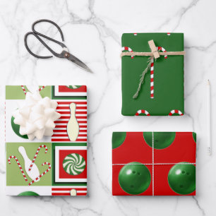 Hoja De Papel De Regalo Regalo de Navidad de Bolos