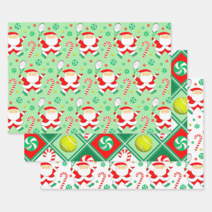Hoja De Papel De Regalo Regalo de Navidad de tenis