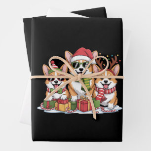 Hoja De Papel De Regalo Regalo de Navidad para mamá amante de los perros C