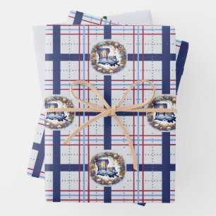 Hoja De Papel De Regalo Regalo de Navidades de Luisiana