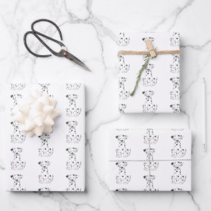 Hoja De Papel De Regalo Regalo de perro visto de Dalmacia
