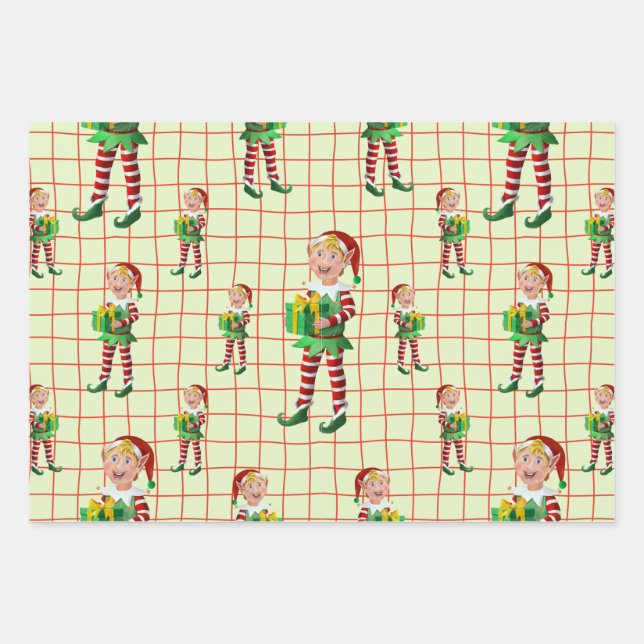 Hoja De Papel De Regalo Regalo de un elfo (Anverso)