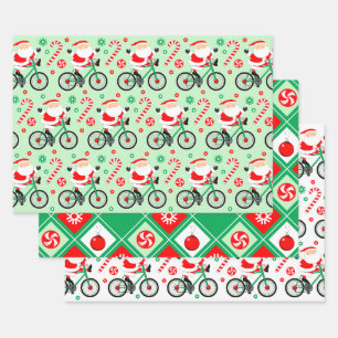 Hoja De Papel De Regalo Regalo de vacaciones de ciclismo para ciclistas