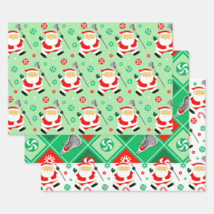 Hoja De Papel De Regalo Regalo de vacaciones de Lacrosse