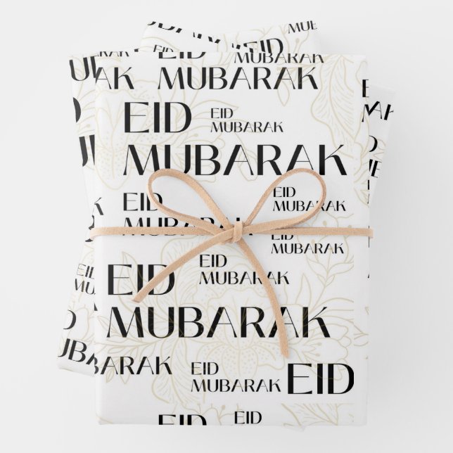Hoja De Papel De Regalo regalo elegante de eid mubarak (In situ)