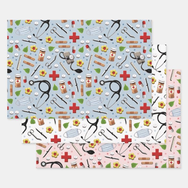 Hoja De Papel De Regalo Regalo médica (Set)