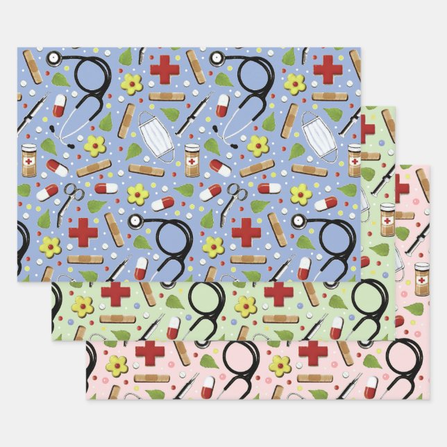 Hoja De Papel De Regalo Regalo médica (Set)