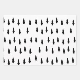 Hoja De Papel De Regalo Regalo Pine de Navidades minimalistas