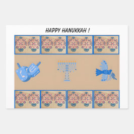 Hoja De Papel De Regalo Regalo temático de Hanukkah