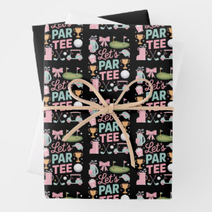 Hoja De Papel De Regalo Regalos de golf para amantes del golf coquette Let