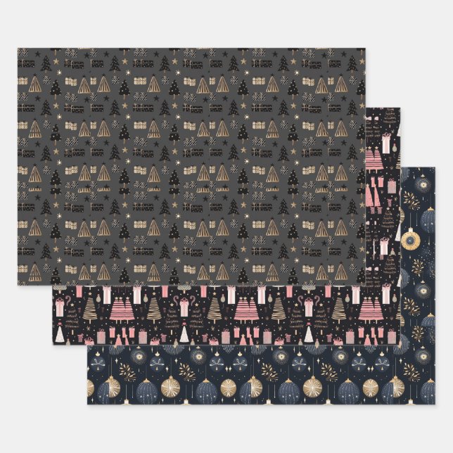 Hoja De Papel De Regalo Regalos navideños de Navidades mágicos (Set)