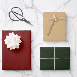 Hoja De Papel De Regalo Regalos navideños sencillos Moda elegante moderno
