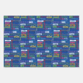 Hoja De Papel De Regalo Regalos Únicos Y Especiales De Fiestas De Cumpleañ