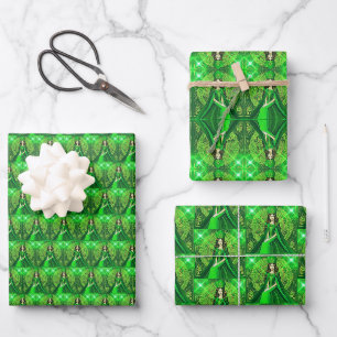 Hoja De Papel De Regalo Reina de St Paddy