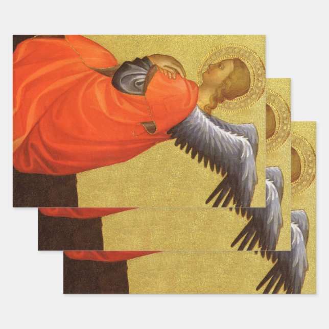 Hoja De Papel De Regalo Renaissance Angel by Master of the Bambino Vispo (Set)