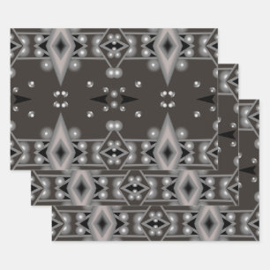 Hoja De Papel De Regalo Rendimiento estelar Diseño de arte abstracto moder