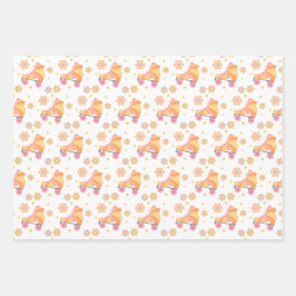 Hoja De Papel De Regalo Renovemos la fiesta de cumpleaños del Chica Roller