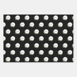 Hoja De Papel De Regalo Repetir patrón de logotipo de negocios Línea de va