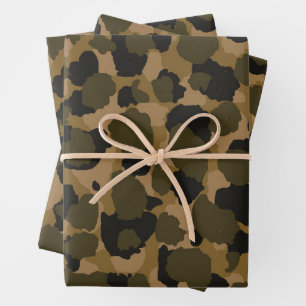 Hoja De Papel De Regalo Resumen de Camo