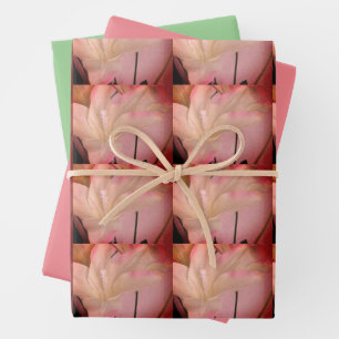 Hoja De Papel De Regalo Resumen de flores embellecidas