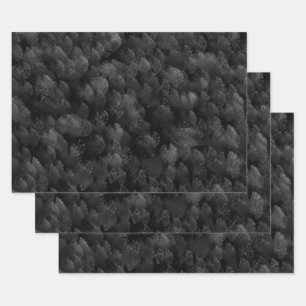 Hoja De Papel De Regalo Resumen De Fuegos Artificiales Grises Y Coloridos