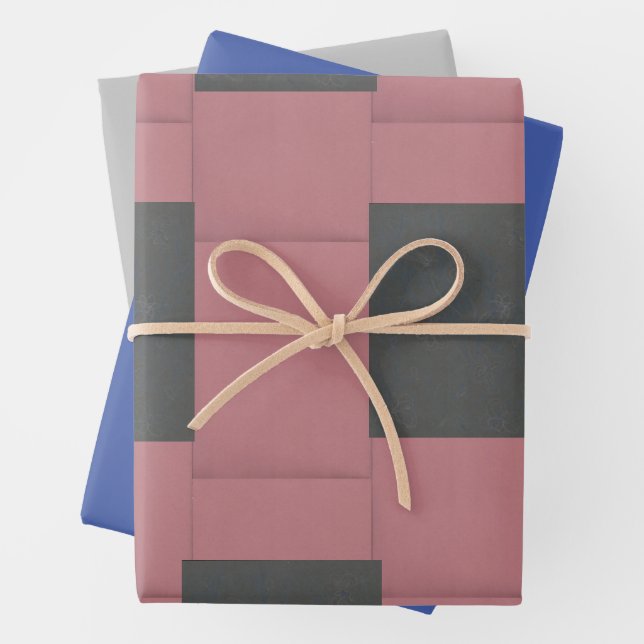 Hoja De Papel De Regalo Resumen de la flor rosa del comprobador   (In situ)