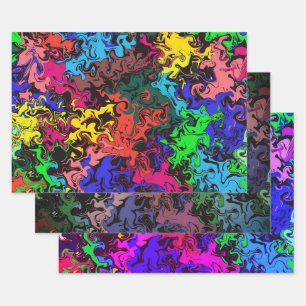 Hoja De Papel De Regalo Resumen de la torsión colorida / Filtros /