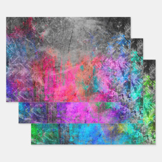 Hoja De Papel De Regalo Resumen de Neon con problemas