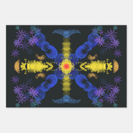 Hoja De Papel De Regalo Resumen de regalo de flor