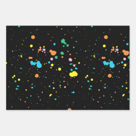 Hoja De Papel De Regalo Resumen de trazas de pintura