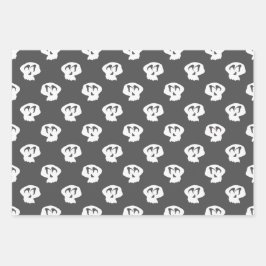 Hoja De Papel De Regalo Resumen del regalo de Halloween para el Naranja ne