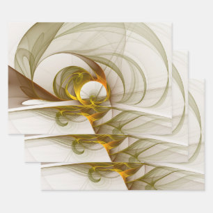 Hoja De Papel De Regalo Resumen moderno Colores Metalizado preciosos fract