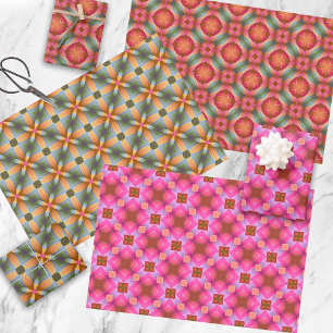 Hoja De Papel De Regalo Resumen moderno Moda de moda colorida geométrica