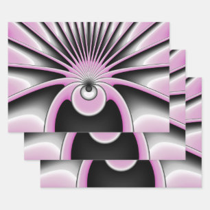 Hoja De Papel De Regalo Resumen moderno Patrón de arte radical loco