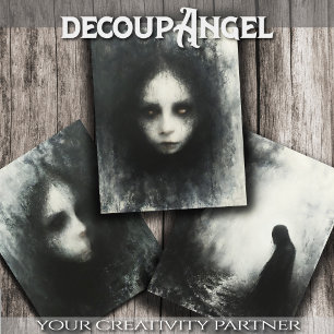 Hoja De Papel De Regalo Retrato de un fantasma - Decoupage -