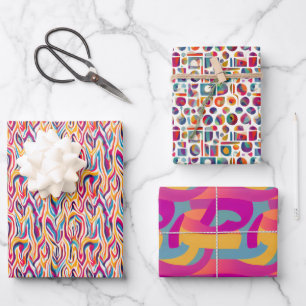 Hoja De Papel De Regalo Retro Brillante - Caída, Invierno Brillante Resume