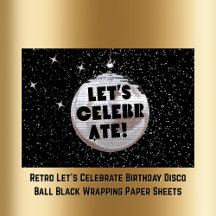 Retro celebremos la discoteca de cumpleaños negra