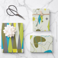 Retro Medio Siglo Mod Espacio Atómico Edad Azul Ve