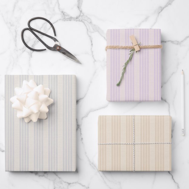 Hoja De Papel De Regalo Retro pastel boho wrapping paper for Christmas (Anverso)