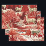 Hoja De Papel De Regalo Retro Vintage Christmas Trio Style M<br><div class="desc">El efecto general de este papel envolvente de Navidades vintage y retro es de nostalgia, calidez y actualidad. Al envolver sus regalos, no puede evitar sentirse transportado a una época pasada, donde las vacaciones se celebraban con simple alegría y elegancia clásica. Es la elección perfecta para añadir un toque de...</div>