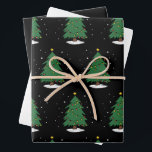 Hoja De Papel De Regalo Retro Xmas Merry Christmas Tree Lights<br><div class="desc">Retro Xmas Merry Christmas Tree Lights</div>