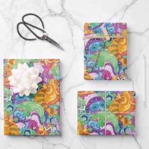 Hoja De Papel De Regalo Rick Apocalypse Fiesta Alien Pattern