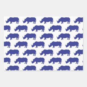 Hoja De Papel De Regalo Rinocerontes