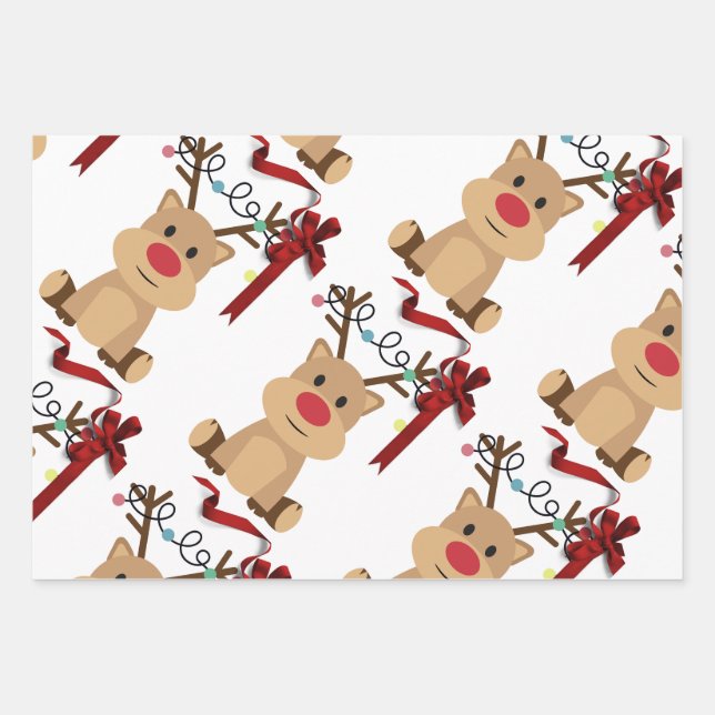 Hoja De Papel De Regalo Rinocerontes malcriados e traviesos (Anverso 3)